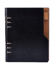 Load image into Gallery viewer, notebook spiral a5  professional hardcover journal loose leaf pages a5 b5 wine coffee black blue