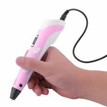 Load image into Gallery viewer, Magic 3D Printer Pen Set LCD Display 3D Drawing Pen With Powerful Filaments US/EU Plug Birthday Present For Kids