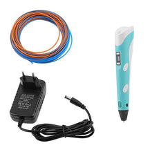 Load image into Gallery viewer, Magic 3D Printer Pen Set LCD Display 3D Drawing Pen With Powerful Filaments US/EU Plug Birthday Present For Kids
