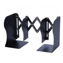 Load image into Gallery viewer, Adjustable Metal Bookend Heavy Duty and Decorative Modern Design with Non-Skid Base