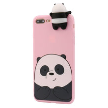 Load image into Gallery viewer, 3D Cartoon Animals Cute Bare Bears Soft Silicone Case Skin For IPhone 8 Plus 5.5
