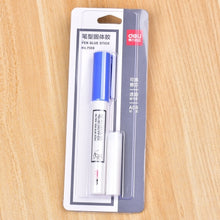 Load image into Gallery viewer, Deli Pen Shape Solid Glue Sticks Cute School Supplies Clear Washable High Viscosity Solid Strong Adhesive Home Art Paper