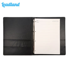 Load image into Gallery viewer, Professional 100 Paper Sheets PU Leather A4 Notebook with Durable Stainless Steel Spiral Ring Binders Journal