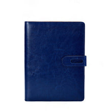 Load image into Gallery viewer, A6 A5 B5 A4 filofax business PU leather diary cover agenda blue/wine/black/ office professional planner book WJ-XXWJ372-